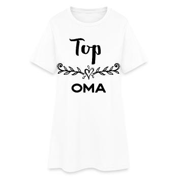 Oma Statement Großmutter Gratulation Superoma - Frauen T-Shirt-Kleid - Weiß - Vorne