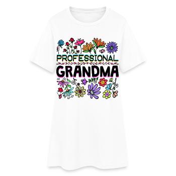 Großmutter Oma Alte Frau Alles Gute Statement - Frauen T-Shirt-Kleid - Weiß - Vorne