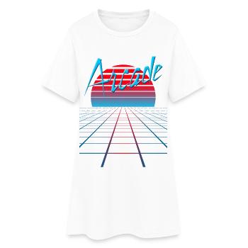 NERDY pour toujours - Arcade - Robe T-shirt Femme - blanc - Devant