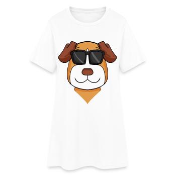 jack russell terrier race de chien - Robe T-shirt Femme - blanc - Devant