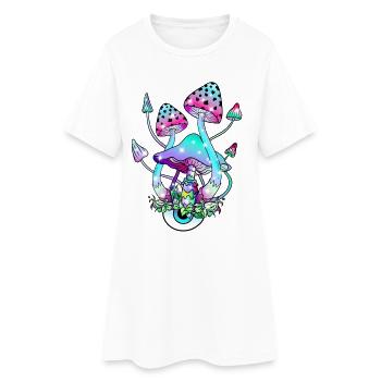Champignon Magique Champignon Champignon Oeil Art - Robe T-shirt Femme - blanc - Devant