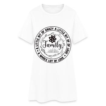 Réunion de famille un peu folle - Robe T-shirt Femme - blanc - Devant