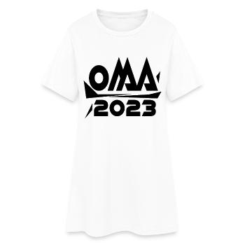 Großmutter 2023 - Oma Geschenk - Frauen T-Shirt-Kleid - Weiß - Vorne