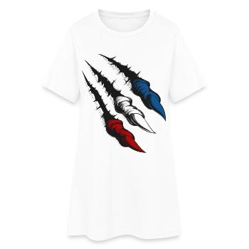 Griffes de Rostock - Robe T-shirt Femme - blanc - Devant