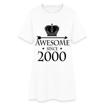 Né en 2000 - Fantastique depuis 2000 - Robe T-shirt Femme - blanc - Devant