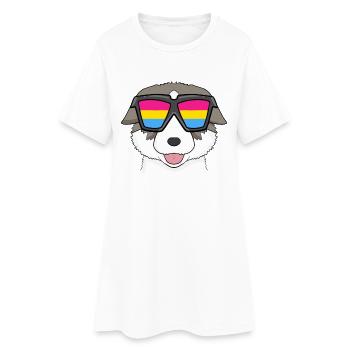 Pansexuel Thai Bangkaew Chien Chien - Robe T-shirt Femme - blanc - Devant