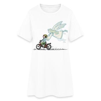 Ange gardien - Robe T-shirt Femme - blanc - Devant