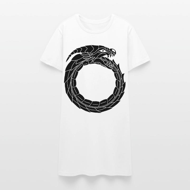 Dragon noir dévoreur Robe T-shirt Femme
