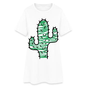 Cactus très épineux - Robe T-shirt Femme - blanc - Devant