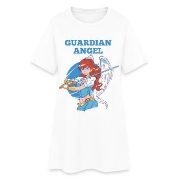 Ange gardien - Robe T-shirt Femme - blanc - Devant