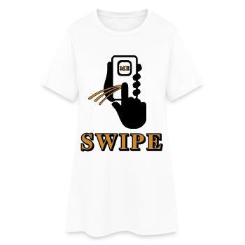 MOI GLISSE des Bandes d’Or - Robe T-shirt Femme - blanc - Devant