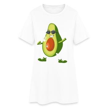 Funny Dabbing Avocado Abacate Aguacate For Vegan F - Women’s T-Shirt Dress - white - Front