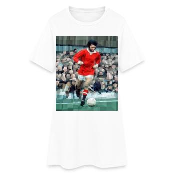 Football Icon - Women’s T-Shirt Dress - white - Front
