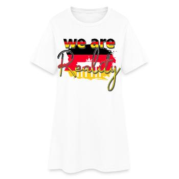 Nous sommes la réalité - Porte de Brandebourg - Robe T-shirt Femme - blanc - Devant
