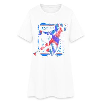 Joueur de handball - Joueur de handball rétro - Sports de balle - Robe T-shirt Femme - blanc - Devant