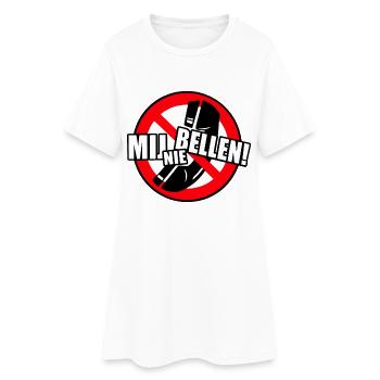 Ne m’appelez pas. Alors n’appelez pas! * - Robe T-shirt Femme - blanc - Devant