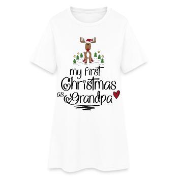 Lustige Geschenke für Grandpa zu Weihnachten - Frauen T-Shirt-Kleid - Weiß - Vorne