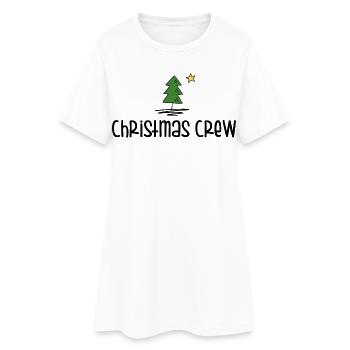Équipage de Noël - Robe T-shirt Femme - blanc - Devant