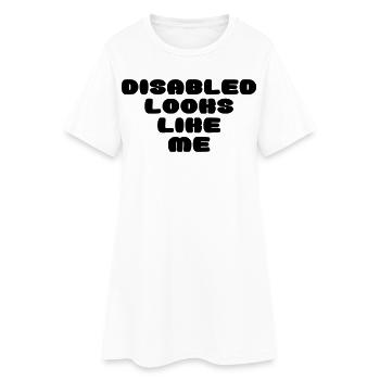 Une personne handicapée ressemble à ça * - Robe T-shirt Femme - blanc - Devant