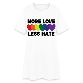 Homo Heart Lgbt Déclaration de sexualité Relation - Robe T-shirt Femme - blanc - Devant