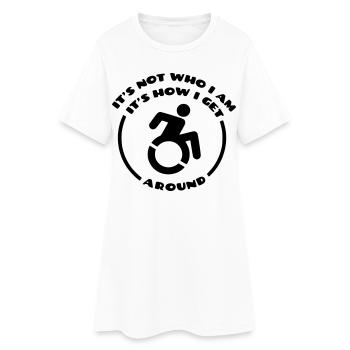 Mein Rollstuhl ist der einzige, mit dem ich mich fortbewegen kann # - Frauen T-Shirt-Kleid - Weiß - Vorne