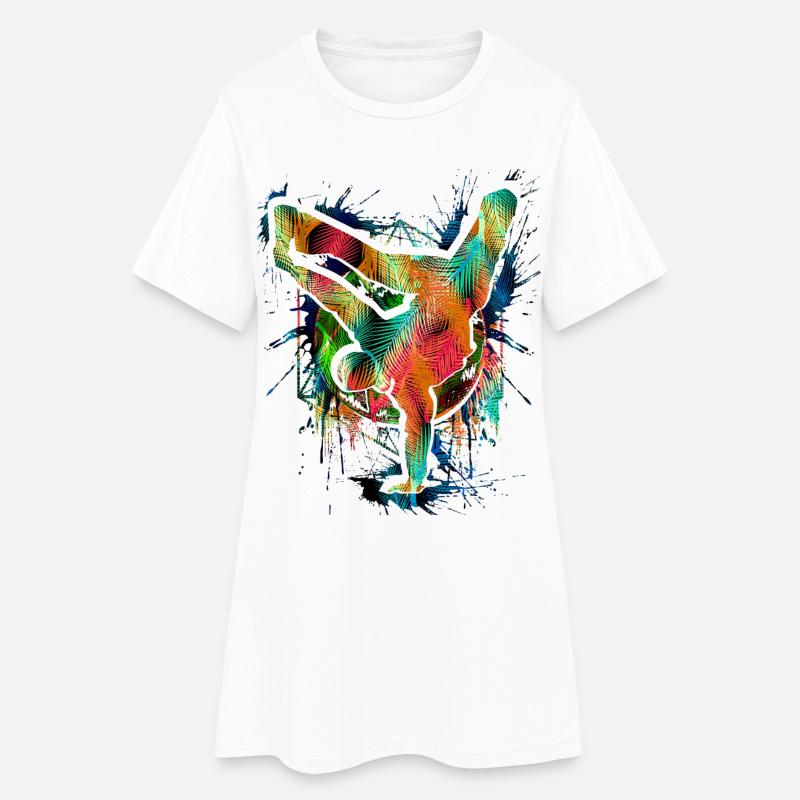 Breakdance - Breakdancer - Breakdancing - BBoy - Robe T-shirt Femme - blanc