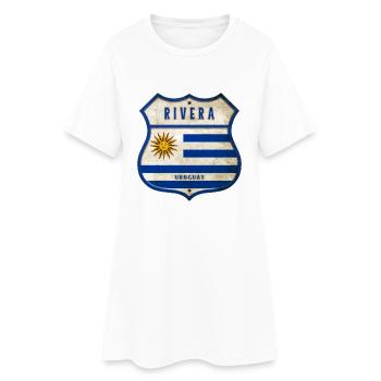 Design vintage Rivera Uruguay - Robe T-shirt Femme - blanc - Devant