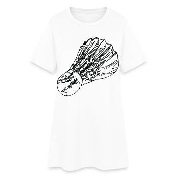 Badminton Federball - Robe T-shirt Femme - blanc - Devant