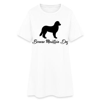 Bernese Mountain Dog - Women’s T-Shirt Dress - white - Front