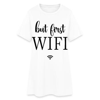 Black Surfaces Minimal Design - Women’s T-Shirt Dress - white - Front