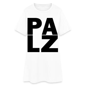 Pfalzluschd - Frauen T-Shirt-Kleid - Weiß - Vorne