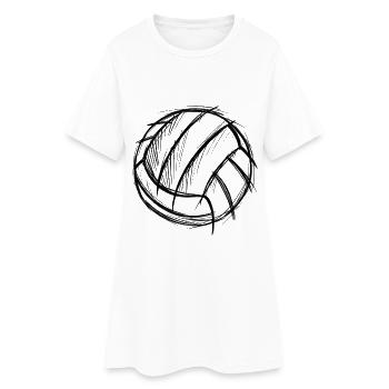 Volleyball - Women’s T-Shirt Dress - white - Front