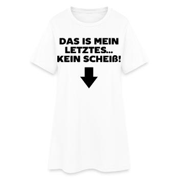 Schwanger Statement Schwangerschaft Babybauch - Frauen T-Shirt-Kleid - Weiß - Vorne