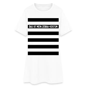 Zebra Kostüm Das Ist Mein Zebrakostüm Köln Zebras - Frauen T-Shirt-Kleid - Weiß - Vorne