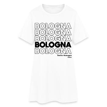 Design de lettrage de Bologne Émilie-Romagne - Robe T-shirt Femme - blanc - Devant
