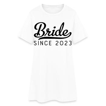 Bride since 2023 - Frauen T-Shirt-Kleid - Weiß - Vorne