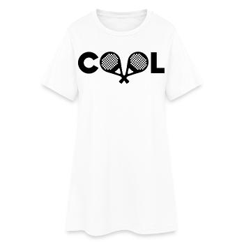 Cooler Spruch Padel Padelspiel Sportart Schläger - Frauen T-Shirt-Kleid - Weiß - Vorne