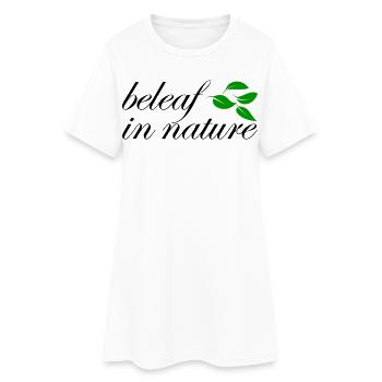 Beleaf dans la nature - Robe T-shirt Femme - blanc - Devant