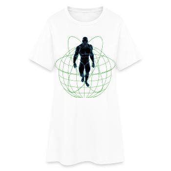 Earth Machine Man Atomic Robot Machine Man - Robe T-shirt Femme - blanc - Devant