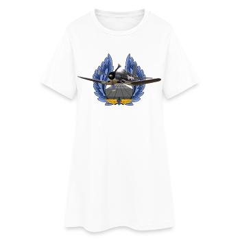 F4U Corsair - Frauen T-Shirt-Kleid - Weiß - Vorne