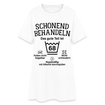 68. Geburtstag Schonend Behandeln 68 Teil Ist 68 - Frauen T-Shirt-Kleid - Weiß - Vorne