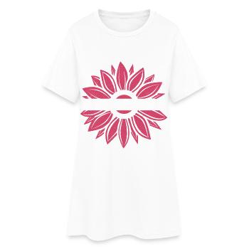 Sensibilisation au myélome multiple Bourgogne Sunflowe - Robe T-shirt Femme - blanc - Devant