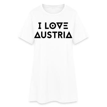 I LOVE AUSTRIA - Women’s T-Shirt Dress - white - Front