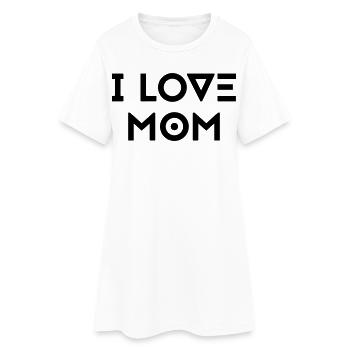 J’AIME MAMAN - Robe T-shirt Femme - blanc - Devant