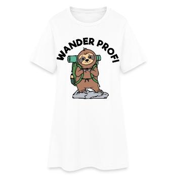 Wandern Statement Klettern Wanderrouten Wanderer - Frauen T-Shirt-Kleid - Weiß - Vorne