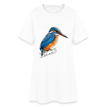 Kingfisher - Women’s T-Shirt Dress - white - Front