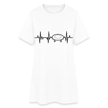Trampoline Palpitations cardiaques - Robe T-shirt Femme - blanc - Devant