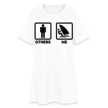 Windsurfer Schedule - Women’s T-Shirt Dress - white - Front