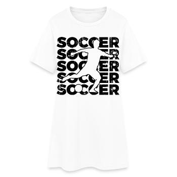 Football - Robe T-shirt Femme - blanc - Devant