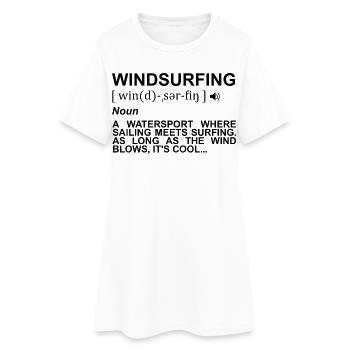 Dictionnaire de planche à voile - Robe T-shirt Femme - blanc - Devant